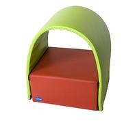 SUMO Didactic, Tunnel con blocco per attività motorie bambini, Rosso/Verde (Rot, Pistaziengrün)