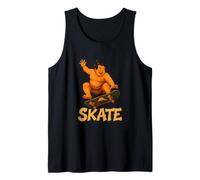 Sumo Skateboarding Divertente Giapponese Ukiyo-e Skater Canotta