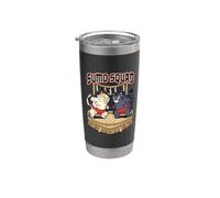 Sumo Squad Wrestlers, amanti del wrestling, gatti, umorismo, divertenti gatti Bicchiere termico in acciaio inox doppia parete