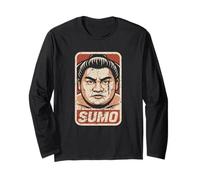 Sumo Wrestler Giapponese Retro Anime Wrestling Giappone Souvenir Maglia a Manica