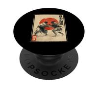 Sumo Wrestler Ukiyo-e Edo Vintage Giapponese Wrestling PopSockets PopGrip Adesivo
