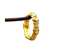 Sumpgle Anello teschio in acciaio inox per gli uomini Vintage Bold Style Fashion Jewelry Design unico