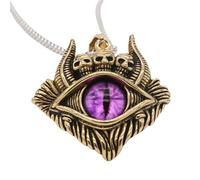 Sumpgle Malocchio Cranio Occhio di Bue Titanio Acciaio Pendente Collana Euro-Americano Vintage Trend Men's Gioielli Unici Amuleto In Acciaio Inox