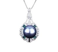 Sumpgle Set di gioielli di lusso ispirato alle perle con micro pavé di diamanti, anello regolabile, orecchini e collana minimalista