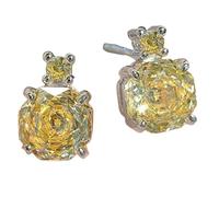 Sumpgle Set di gioielli multi-gemma con ciondolo sfaccettato ottagonale rosso vibrante borchie rosa accento anello per donne regalo ensemble, Necklace