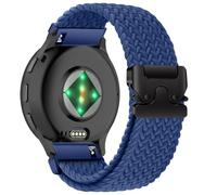 SumRioo Cinturino 18mm per Garmin Venu 3S/2S/Forerunner 265S/255S/255S Music/Vivoactive 4S/Vivomove 3S, Nylon Intrecciato Cinturino per Huawei Watch 5 42mm/GT 5/4 41mm/GT 5 Pro 42mm, Blu