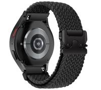 SumRioo Cinturino 20mm per Samsung Galaxy Watch 7/6/5/4/FE 40mm 44mm, Nylon Intrecciato Cinturino per Galaxy Watch 6 Classic 43mm 47mm/Watch 4 Classic 42mm 46mm/5 Pro 45mm, Nero