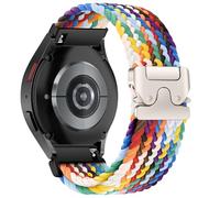 SumRioo Cinturino 20mm per Samsung Galaxy Watch 7/6/5/4/FE 40mm 44mm, Nylon Intrecciato Cinturino per Galaxy Watch 6 Classic 43mm 47mm/Watch 4 Classic 42mm 46mm/5 Pro 45mm, Arcobaleno