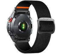 SumRioo QuickFit 22mm Cinturino per Garmin Fenix 8/8 Solar 47 mm/7 Pro/7/6 Pro/6/5/5 Plus/E, Nylon Elasticizzato Cinturino per Garmin Tactic 8 47mm, Descent G2, Epix 2, Forerunner 965, Nero