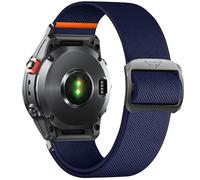 SumRioo QuickFit 22mm Cinturino per Garmin Fenix 8/8 Solar 47 mm/7 Pro/7/6 Pro/6/5/5 Plus/E, Nylon Elasticizzato Cinturino per Garmin Tactic 8 47mm, Descent G2, Epix 2, Forerunner 965, Blu navy