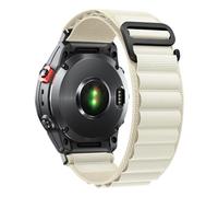 SumRioo QuickFit 22mm Cinturino per Garmin Fenix 8/8 Solar 47mm/7 Pro/7/6 Pro/6/5/5 Plus/E, Nylon Alpine Loop Cinturino per Garmin Tactic 8 47mm, Descent G2, Epix 2, Forerunner 965/955, Bianco