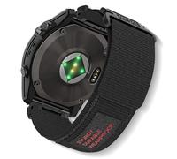 SumRioo QuickFit 22mm Cinturino per Garmin Fenix 8/8 Solar 47mm/7 Pro/7/6 Pro/6/5/5 Plus/E, Nylon Robusto Sportivo Cinturino per Garmin Tactic 8 47mm, Descent G2, Epix 2, Forerunner 965/955, Nero