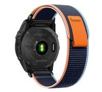 SumRioo QuickFit 22mm Cinturino per Garmin Fenix 8/8 Solar 47mm/7 Pro/7/6 Pro/6/5/5 Plus/E, Nylon Trail Loop Cinturino per Garmin Tactic 8 47mm, Descent G2, Epix 2, Forerunner 965, Blu navy