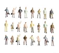 Sumsoctober 100PCS Diverse Persone In Miniatura Set Alto Dettaglio ABS Figure per Tavolo Sabbia e Diorama Uso (1:75)
