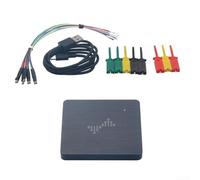 Sumsoctober Analizzatore logico portatile per DSLogic 100M Basic 16 canali 100MHz campionamento in tempo reale, profondità di streaming 16G, protezione ESD custodia in metallo, supporta JTAG/SWD I2S