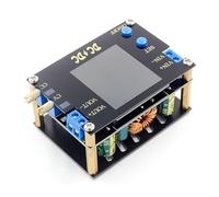 Sumsoctober Boost Converter, DC 5.5-30V a 0.5-30V modulo di alimentazione regolabile, regolatore step up down 3A 35W, display LCD, protezione da inversione di polarità (50 W con ventola)