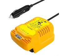 Sumsoctober Caricabatterie rapido da 18 V per Bosch DCB200 DCB203 BAT622 BAT609, mini caricabatterie leggero e sicuro per batterie di utensili elettrici da viaggio e uso domestico (giallo per DCB200)