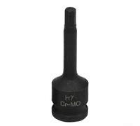 Sumsoctober Chiave a bussola esagonale da 30,5 cm, compatibile con utensili ad aria e batteria, con marcature di dimensioni incise e foro di bloccaggio per una vestibilità sicura (H7)
