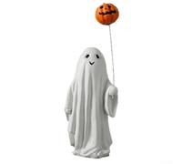 Sumsoctober Decorazione esterna della resina della statua del pallone dell'apparizione del giardino di Halloween per l'ornamento del percorso del patio