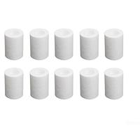 Sumsoctober Elemento filtrante per depuratore d'acqua per rubinetto, elemento filtrante in cotone PP per rubinetto, cartuccia per rubinetti per acqua più fresca (10 pezzi, bianco 02)