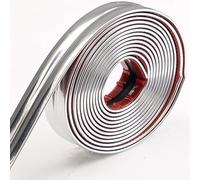 Sumsoctober Migliora il tuo spazio con una striscia decorativa da parete in PVC da 3 metri per un tocco elegante (3 metri x 2 cm argento)