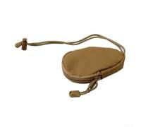 Sumsoctober Piccolo portamonete unisex in nylon con cerniera, mini portamonete portatile con coulisse, Come da immagine, yellow