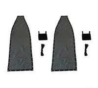 Sumsoctober Remium - Panno di ricambio per sedia a dondolo, tessuto textilene grigio scuro (64 x 197 x 23 cm), cuscino da appendere per interni ed esterni, facile da installare per patio e giardino (2