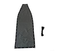 Sumsoctober Remium - Panno di ricambio per sedia a dondolo, tessuto textilene grigio scuro (64 x 197 x 23 cm), cuscino da appendere per interni ed esterni, facile da installare per patio e giardino (1