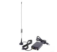 Sumsoctober Ricevitore radio definito software 100KHz-1.7GHz RTL2832U Full Band-SDR Ampia gamma di frequenze AM FM CW per DSB LSB USB Demodulazione Nero