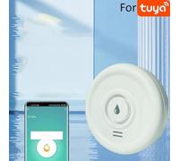 Sumsoctober Rilevatore di perdite d'acqua intelligente WiFi, allarme ad alta decibel, sensore wireless 90-110 dB con app telecomando per la sicurezza domestica (2 pezzi)