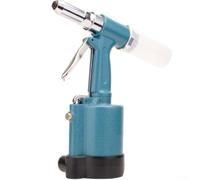 Sumsoctober Rivettatrice pneumatica 9500N pneumatica per rivetti da 2,4-4,8 mm, design ergonomico a leva con strumento di presa a tre ganasce (C-903 blu)