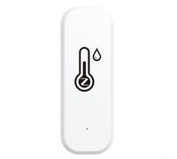 Sumsoctober Sensore di temperatura intelligente, igrometro per interni, termometro wireless per serra, controllo del clima, controllo vocale, automazione tramite app, portatile, accurato, per casa e