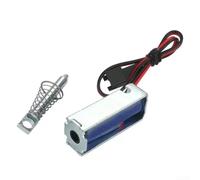 Sumsoctober Set di 2 elettrovalvole a solenoide push-pull, DC6-24 V, multi-tensione, compatibile con sistemi di blocco automatizzato, risposta rapida 0,2 s, forza di trazione 130 g, nucleo in ferro