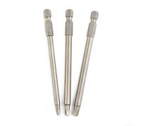 Sumsoctober Set di 3 punte per cacciavite elettrico SQ1 SQ3 da 100 mm, testa quadrata, punta esagonale magnetica, per lotti di viti pneumatiche