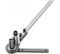 Sumsoctober Strumento di piegatura del filo metallico, piegatrice manuale per barra piatta con 5 cuscinetti di collegamento per uso in acciaio, rame, alluminio e lavorazione dei metalli (2,5 mm)