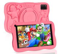 SUMTAB Tablet Bambini 7 Pollici Android 13, 8GB RAM+64GB ROM(TF 256GB), Rosa, Bambini Tablet Touch Educativo con Kid-Proof Custodia