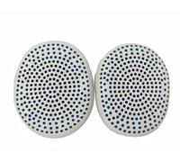 Sumugaric Cuscinetti auricolari di ricambio per cuffie, accessori con memory foam, compatibili con cuffie Skullcandy Riff Riff2 con filo/wireless, in pelle proteica, bianco