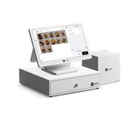 SumUp Kit Cassa completo: Registratore di Cassa con doppio display, una stampante Epson e un cassetto dei contanti