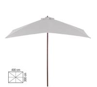 Sun 4 - Ombrellone professionale 3x4 palo centrale in legno bar giardino mare