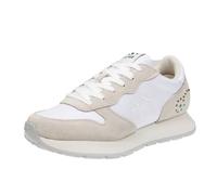 SUN68 Z36205 Ally Studs Bianco Scarpe Sportive per Donna in camoscio e Tessuto Zeppa Media (Taglia 36)