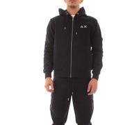 Sun 68 Hood Zip Felpa da Uomo Navy Blue - Large