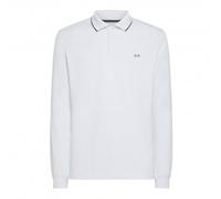 Sun 68 Polo Manica Lunga Stripe Bianco Uomo M