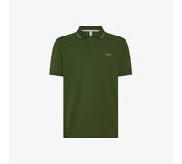 Sun 68 Polo Small Stripes On Collar Verde - Taglia XXL Abbigliamento Uomo Polo