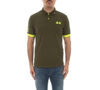 SUN 68 SUN68 Polo Uomo Logo Verde Scuro - XX-Large