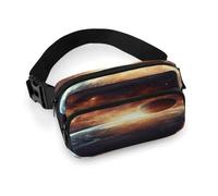 Sun And Earth - Marsupio alla moda, con tracolla regolabile e tasche con cerniera, borse a tracolla per viaggi, ciclismo, corsa, escursionismo
