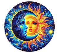Sun And Moon Puzzle Rotondo 1000 Pezzi Puzzle 3D High Definition Jigsaw Puzzle Adulti Giocattolo Puzzle Antistress Per Amici Di Famiglia Rotonda 1000pcs (67.5x67.5cm)