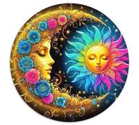 Sun And Moon Puzzle Rotondo Da 1000 Pezzi Puzzle 3D High Definition Puzzle Bambini Ifficile E Impossibile Per Adulti Per Amici Di Famiglia Rotonda 1000pcs (67.5x67.5cm)