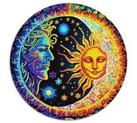 Sun And Moon Puzzle Rotondo Da 1000 Pezzi Puzzle 3D High Definition Puzzle Creativo Ifficile E Impossibile Per Adulti Per Amici Di Famiglia Rotonda 1000pcs (67.5x67.5cm)