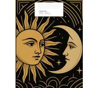 Sun and Moon Vintage Celestial Composition Notebook | College Ruled Journal for Writing, Notes, and Reflection (200 Pages): Perfect for journaling, school, or creative writing