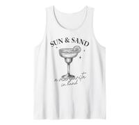 Sun and Sand Margarita Tee Beach Cocktail Vibes Retro Summer Vibes Canotta